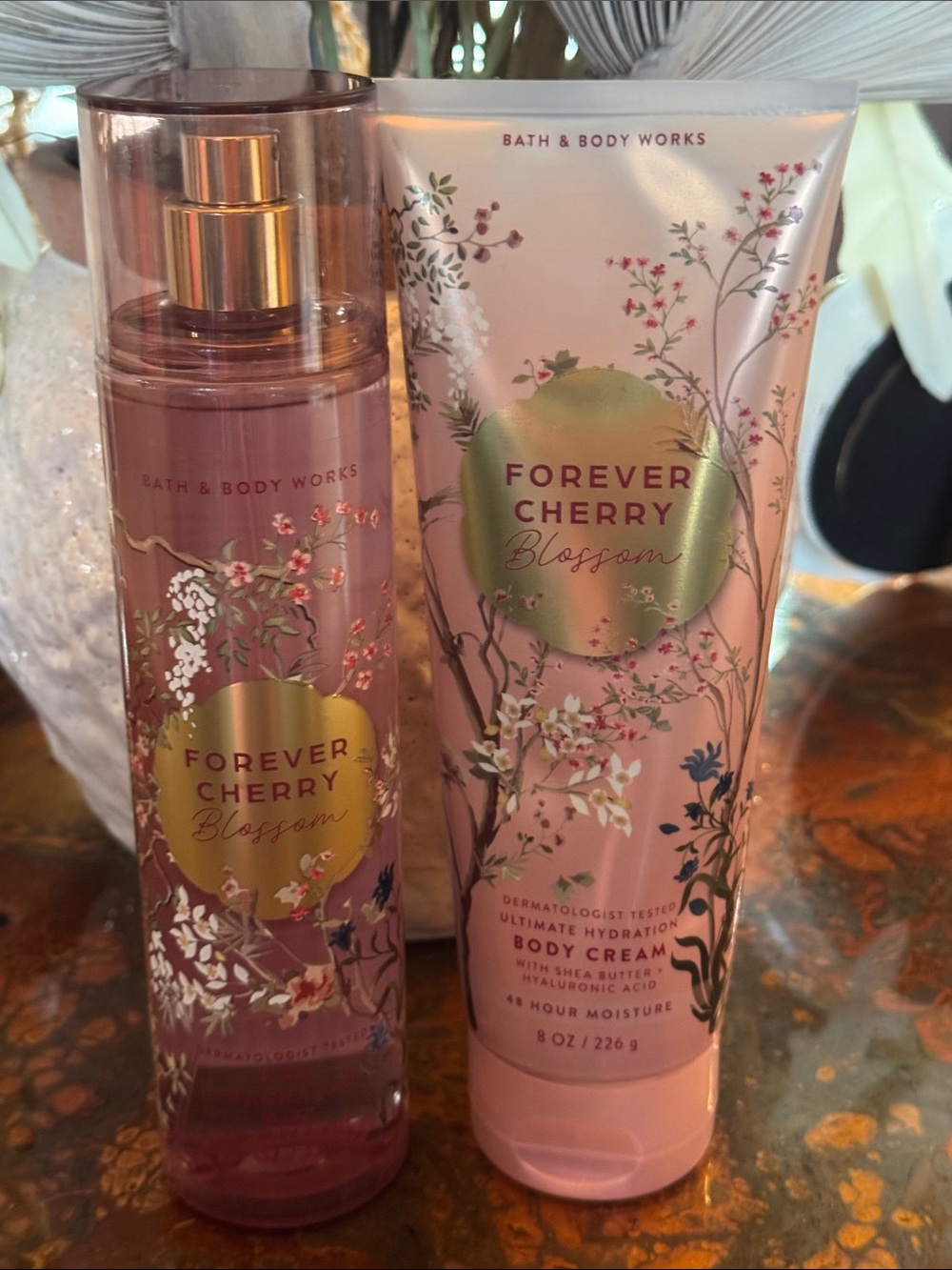 Bath & Body Works Forever Cherry Blossom Mist & Body Cream